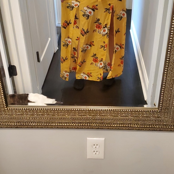 STELLA TWEED|WOMENS/JUNIORS long sleeve floor length floral dress| size juniors - Picture 9 of 10